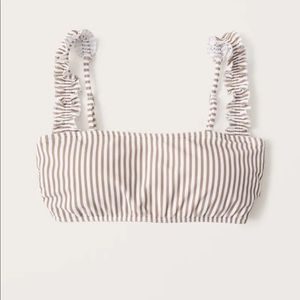 A&F ruffle strap bikini bralette